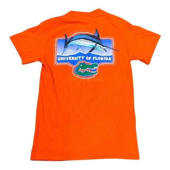 Guy Harvey University Of Florida UF Gators Orange Graphic T-Shirt S Swordfish FL - Picture 4 of 6